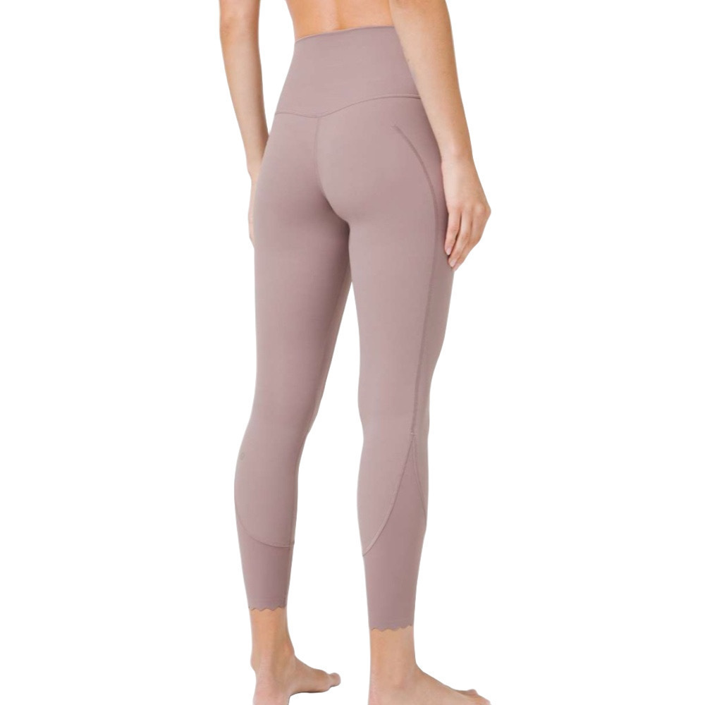 Lululemon Align High Rise Pant 25 Inch Scallop Violet Verbena Size 6